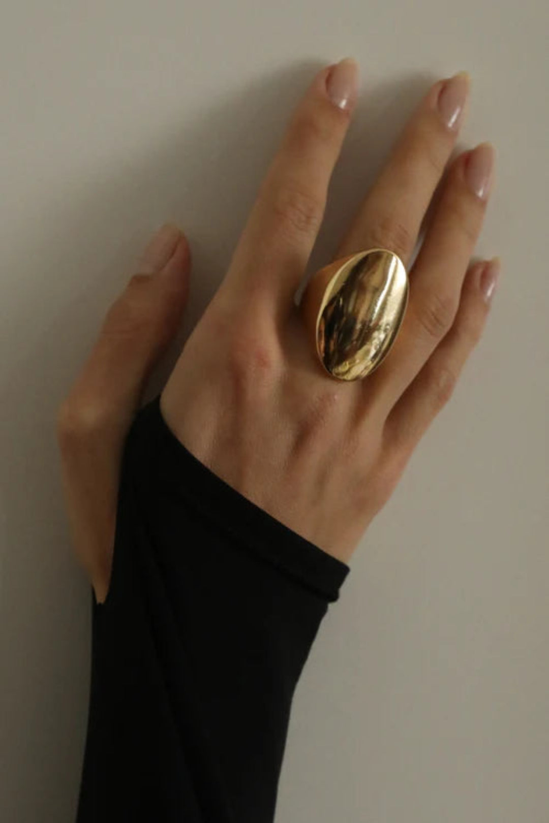 Shield Ring – Gold-Plated