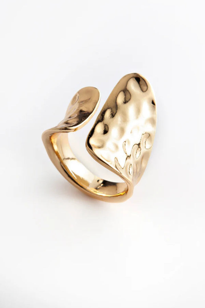 Oyster Adjustable Ring Gold