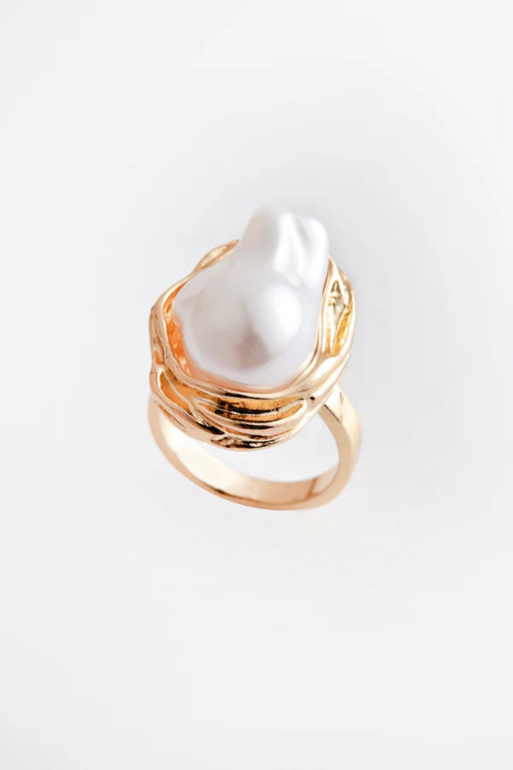 Pearl Flow Ring Gold