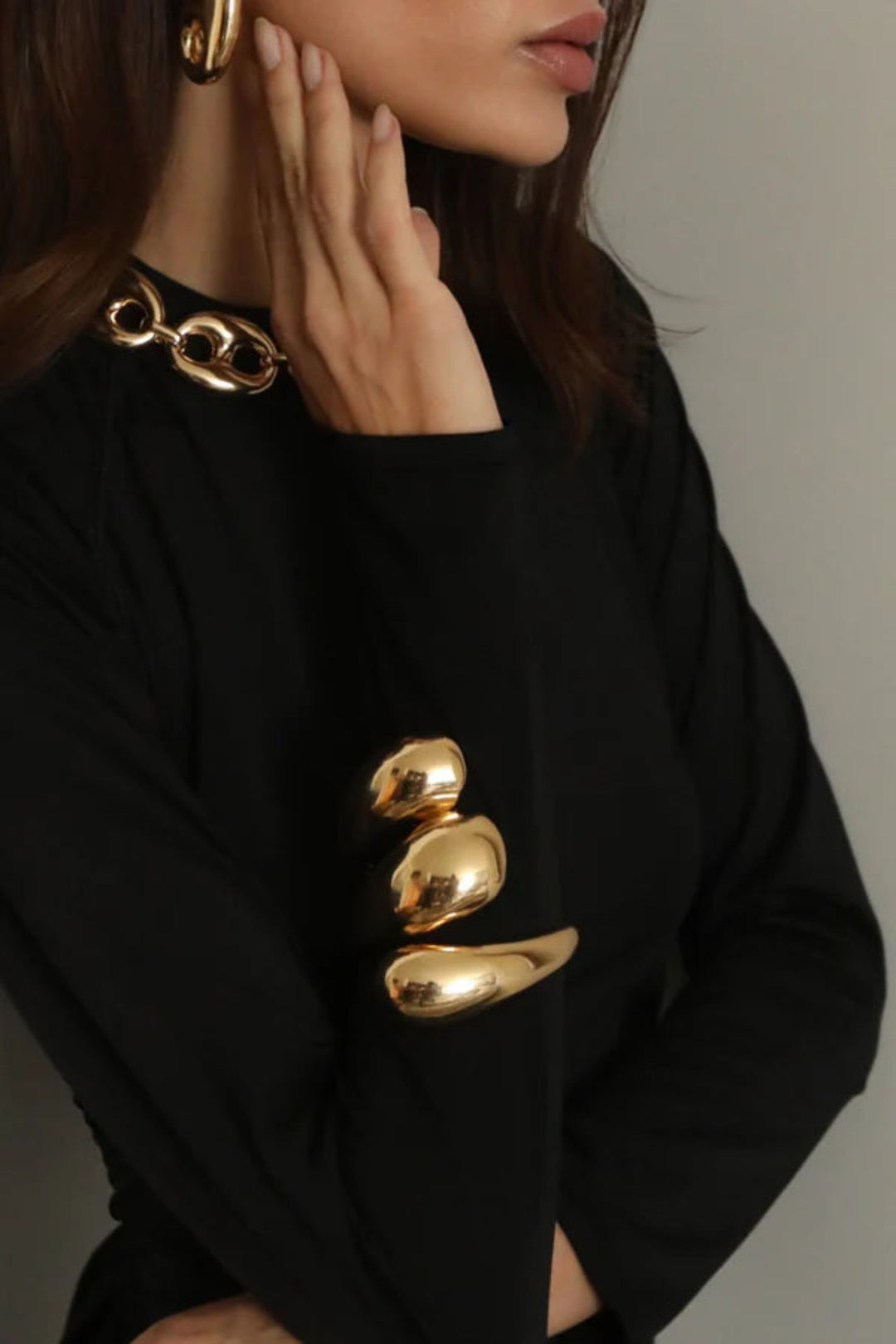 Curves Bracelet – Gold-Plated