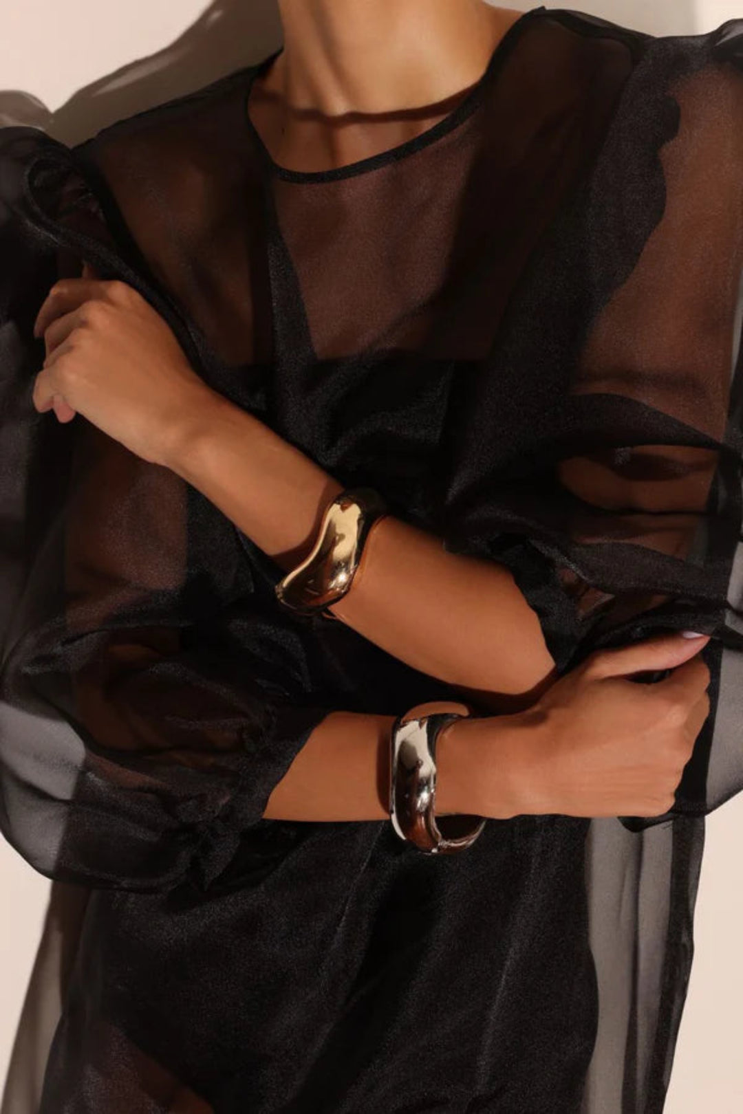 Wave Cuff Silver
