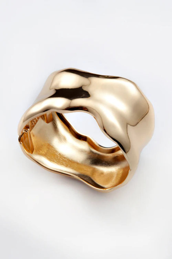 Bone Cuff Bracelet Gold