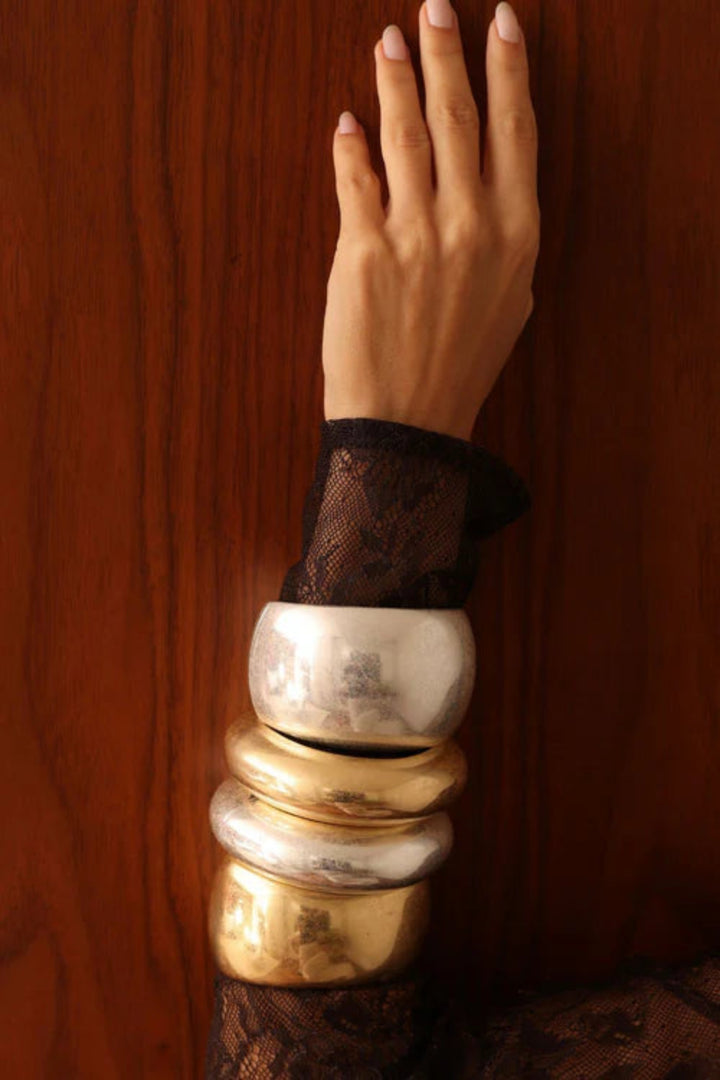 Matte Bold Cuff Silver – Size P