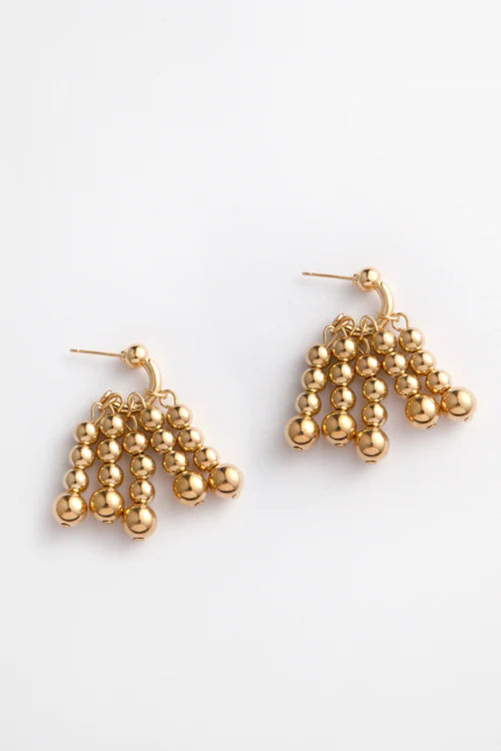 Bloom Hoop Earrings Gold