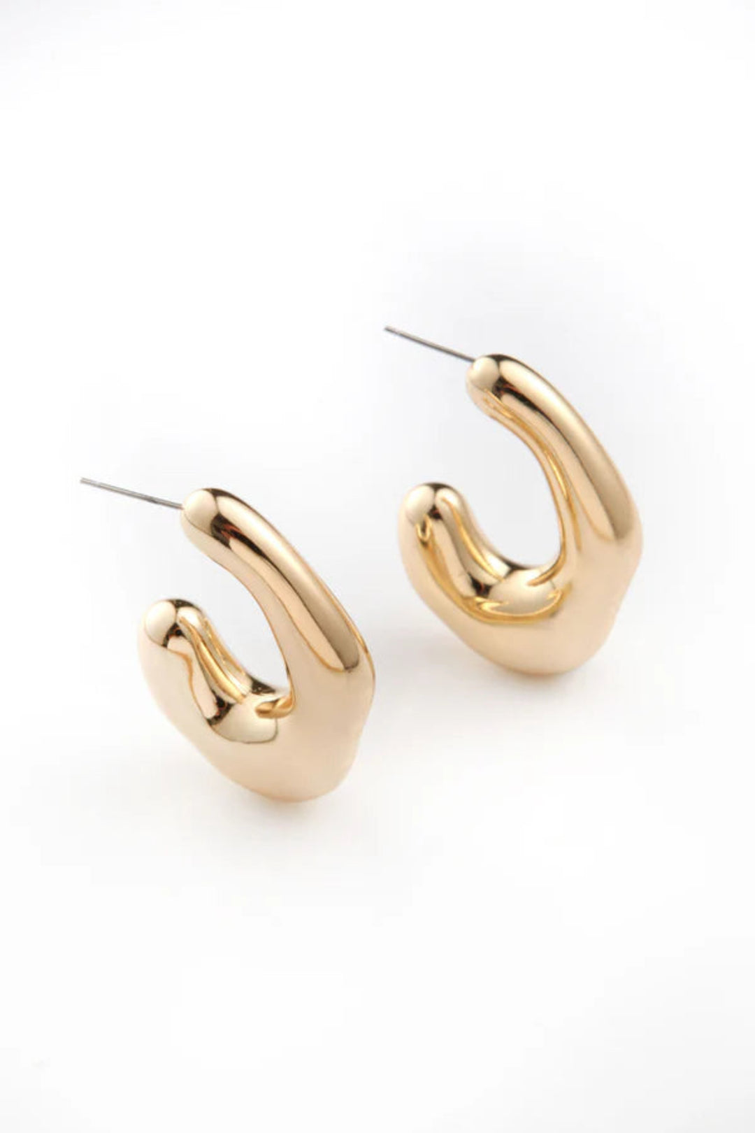 Bone Earrings Gold