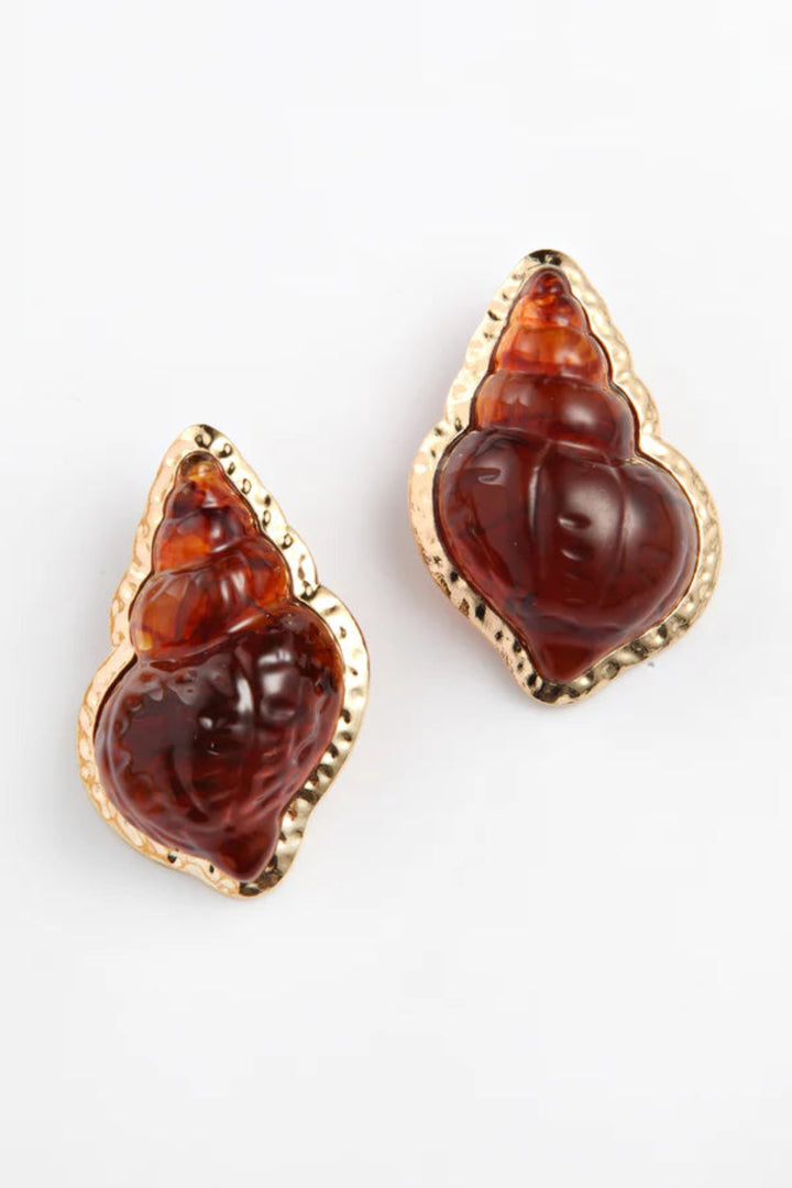 Spiral Shell Earrings