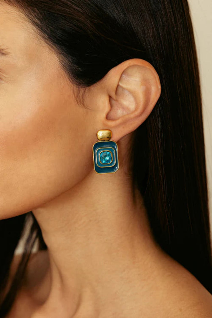 Gatsby Blue Earrings