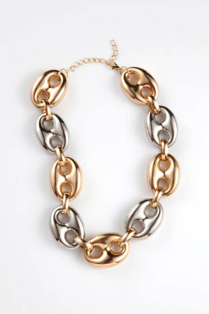 Two-Tone Maxi Link Necklace