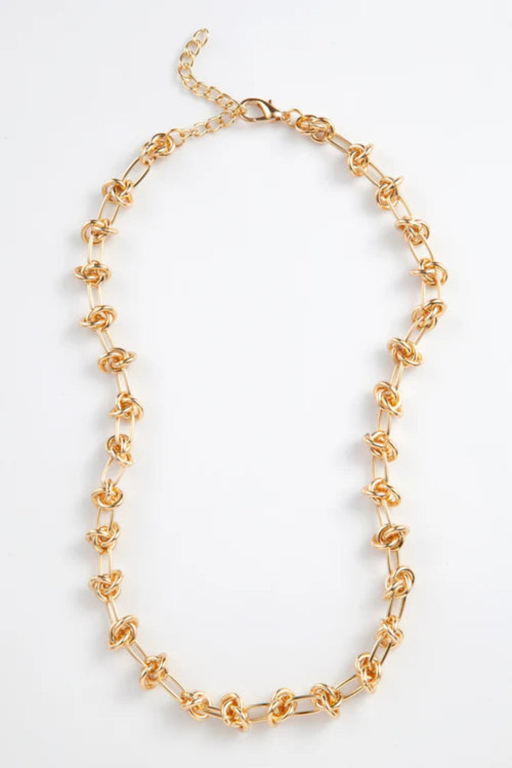 Short Knot Necklace – Gold