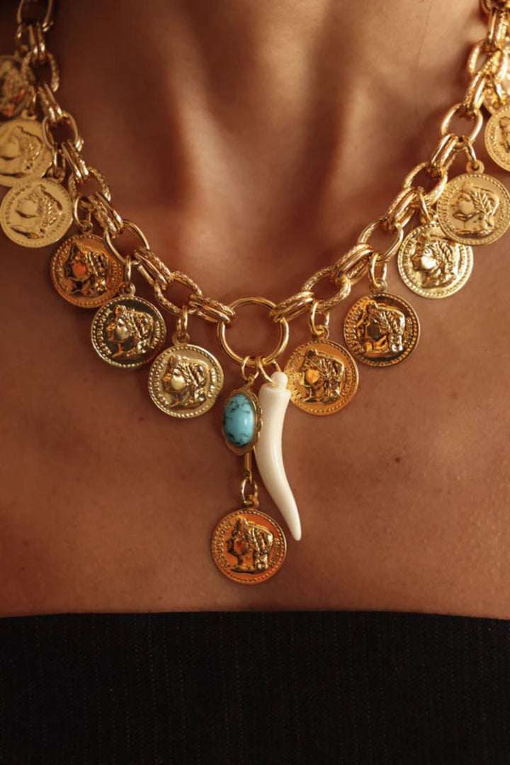 Gold Medallion Necklace