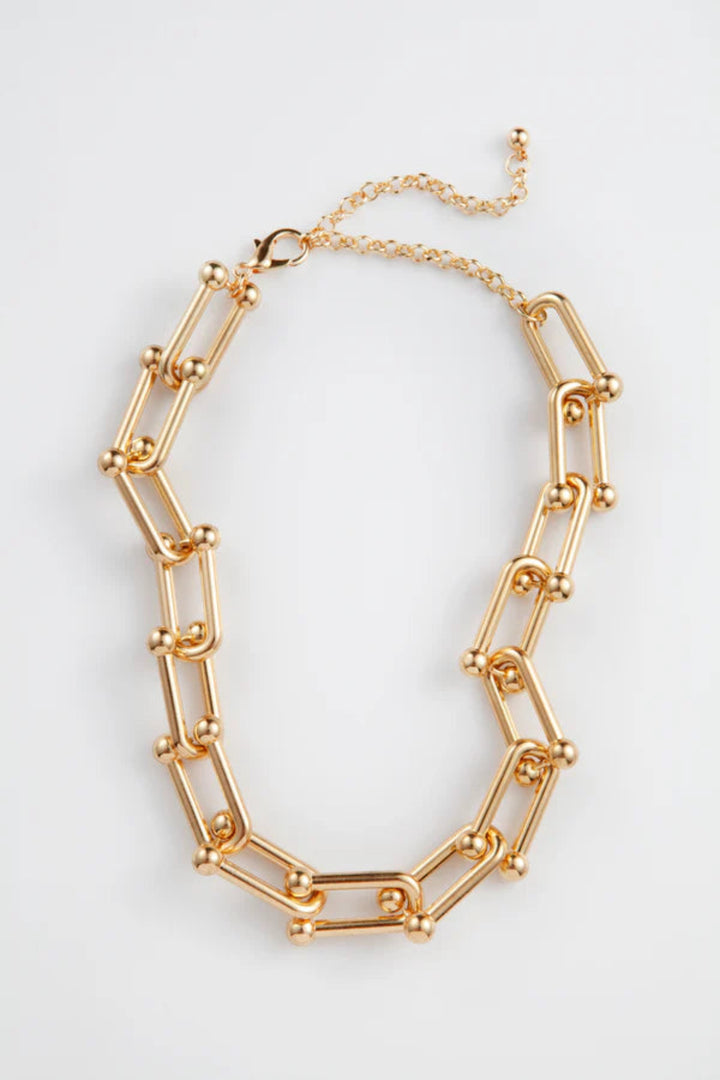 Adjustable Link Necklace Gold