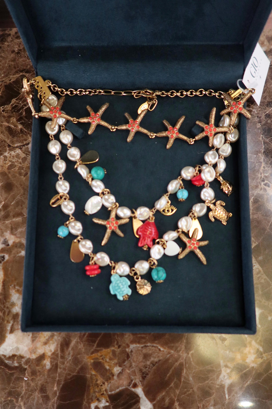 Coral Stars Necklace
