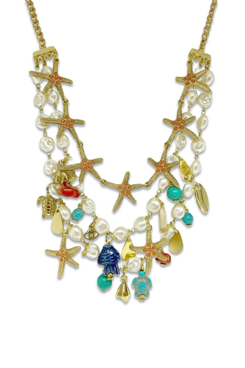 Coral Stars Necklace
