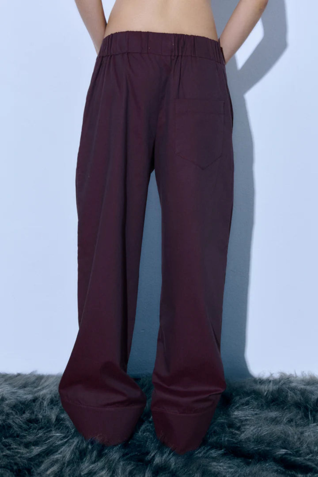 Anna Tailored Trousers Wine