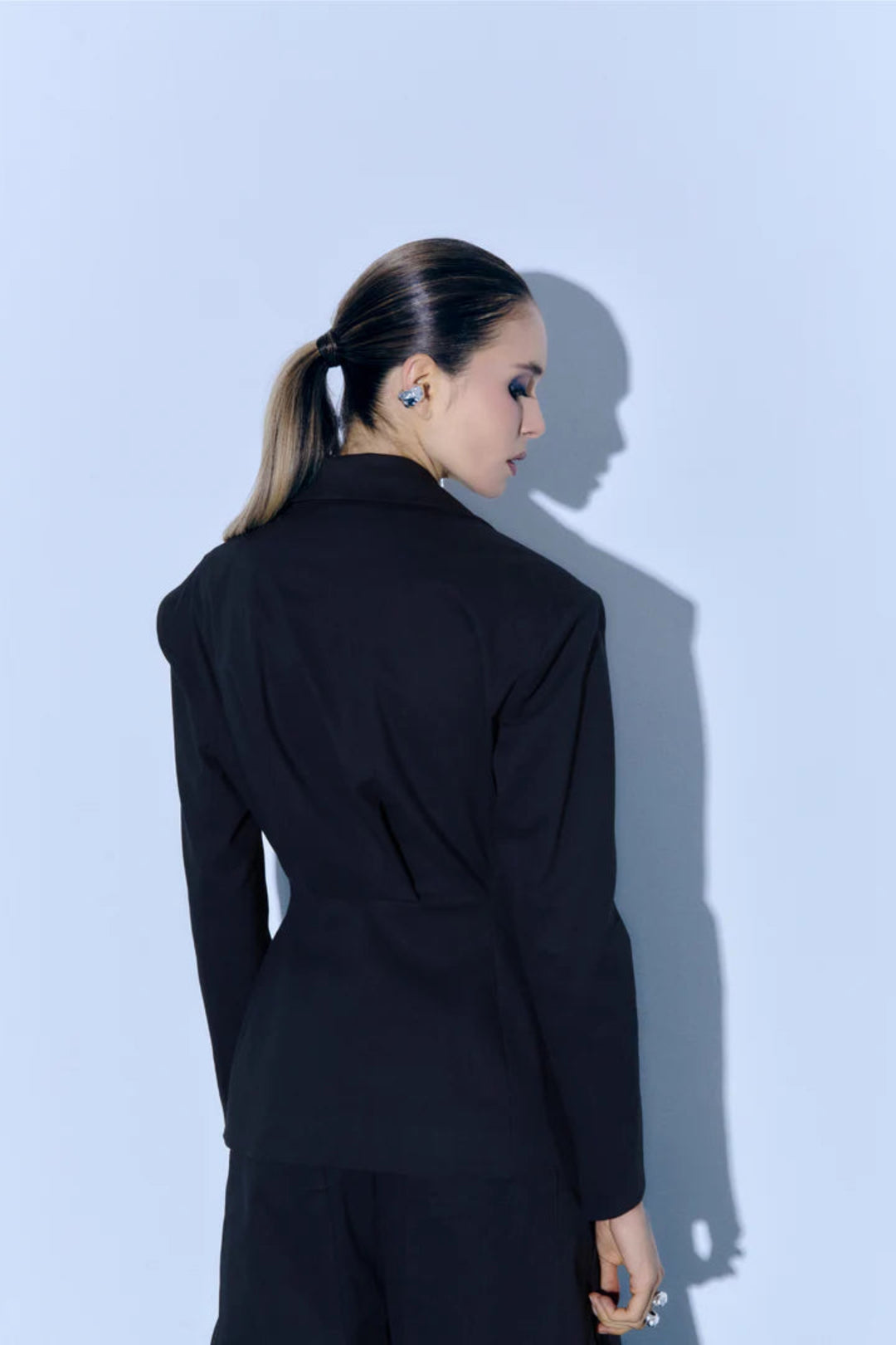 Koi Envelope Blazer in Navy Blue