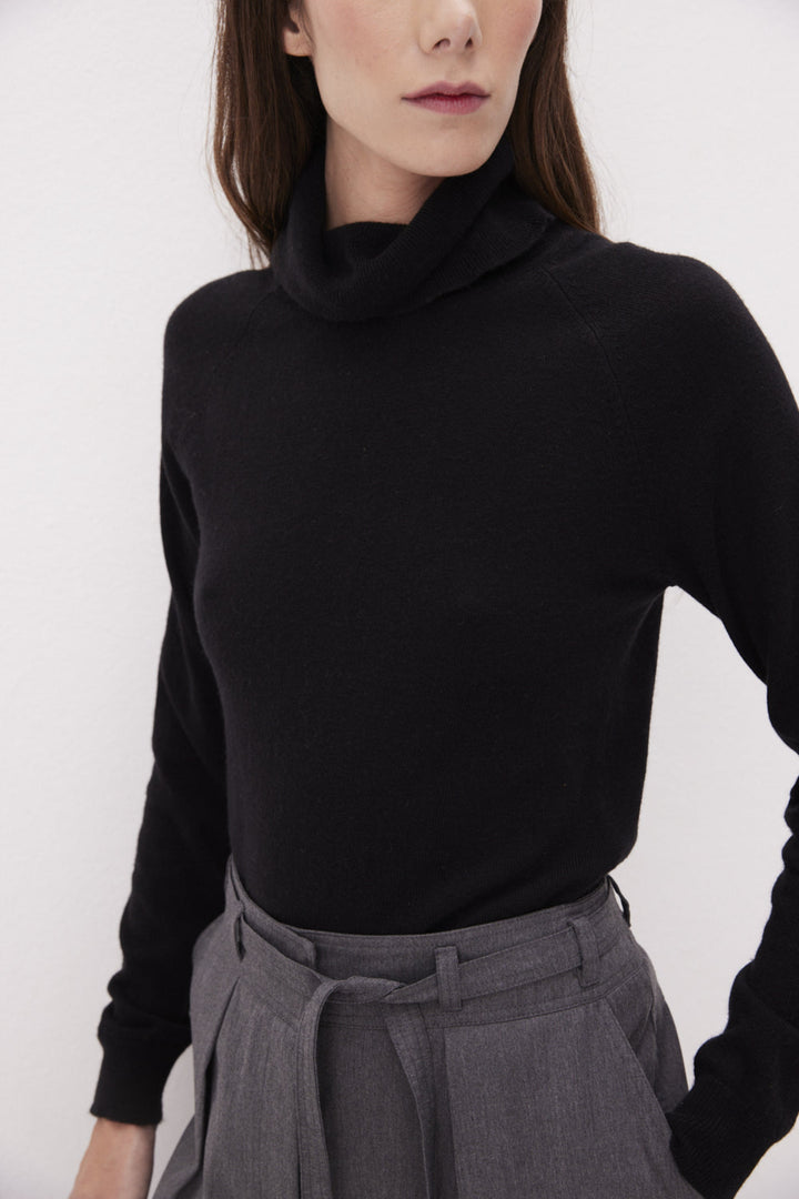High Neck Knit Sweater