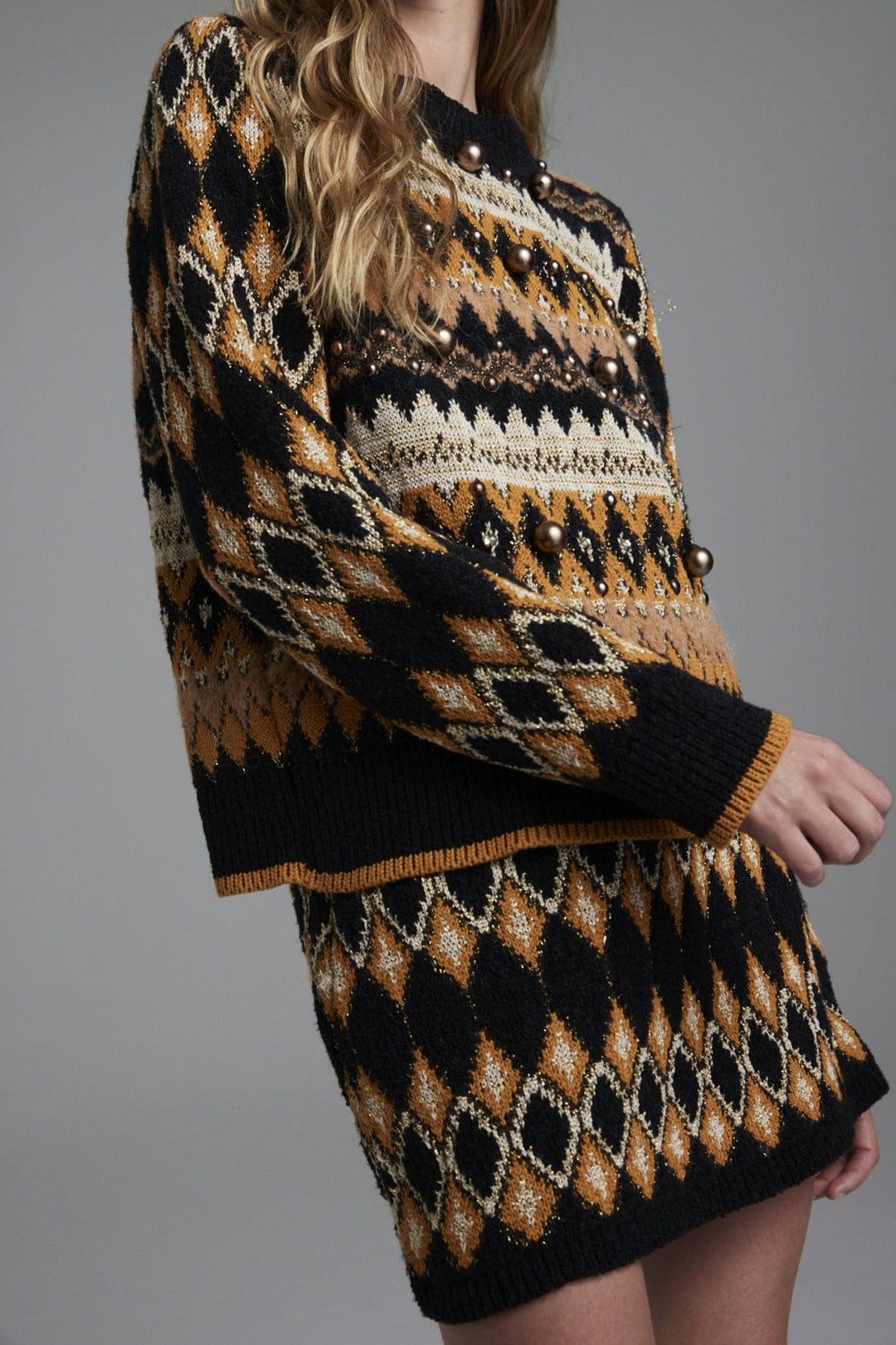 Twiggy Colorblock Knit Sweater