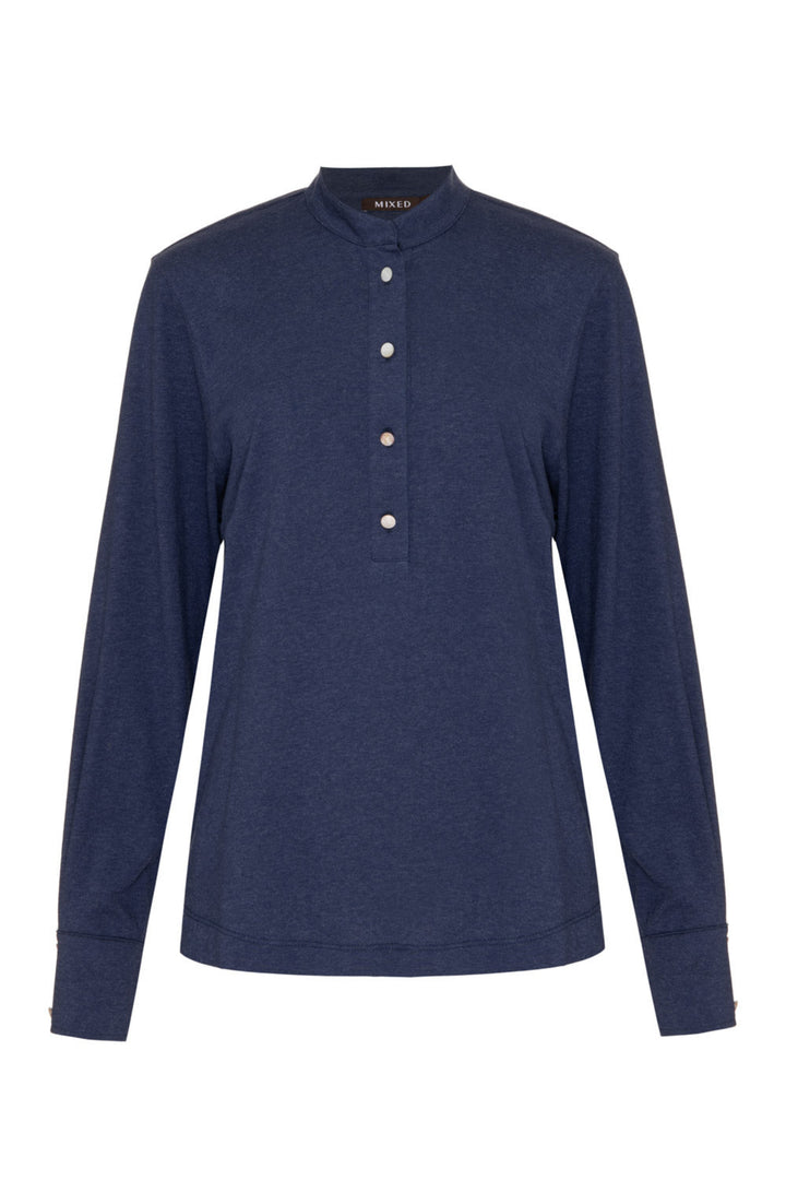 Azzurra Long Sleeve Blue T-Shirt