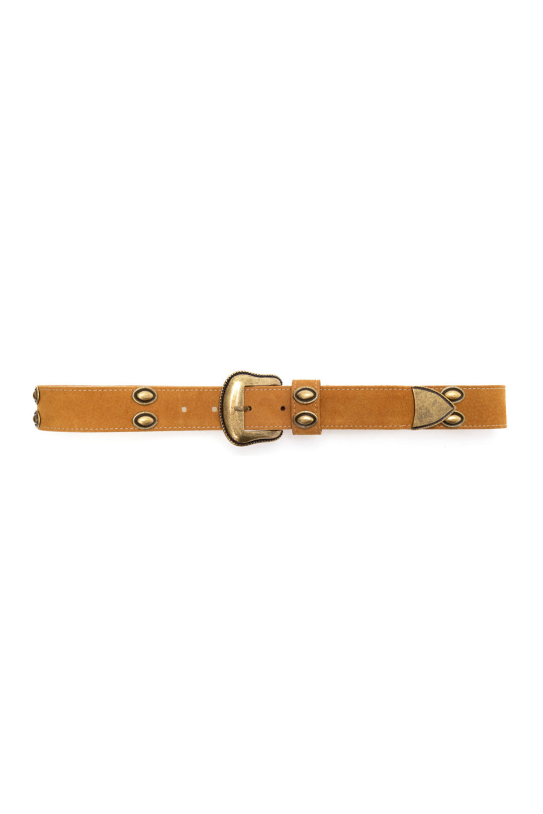 Buttons Suede Belt