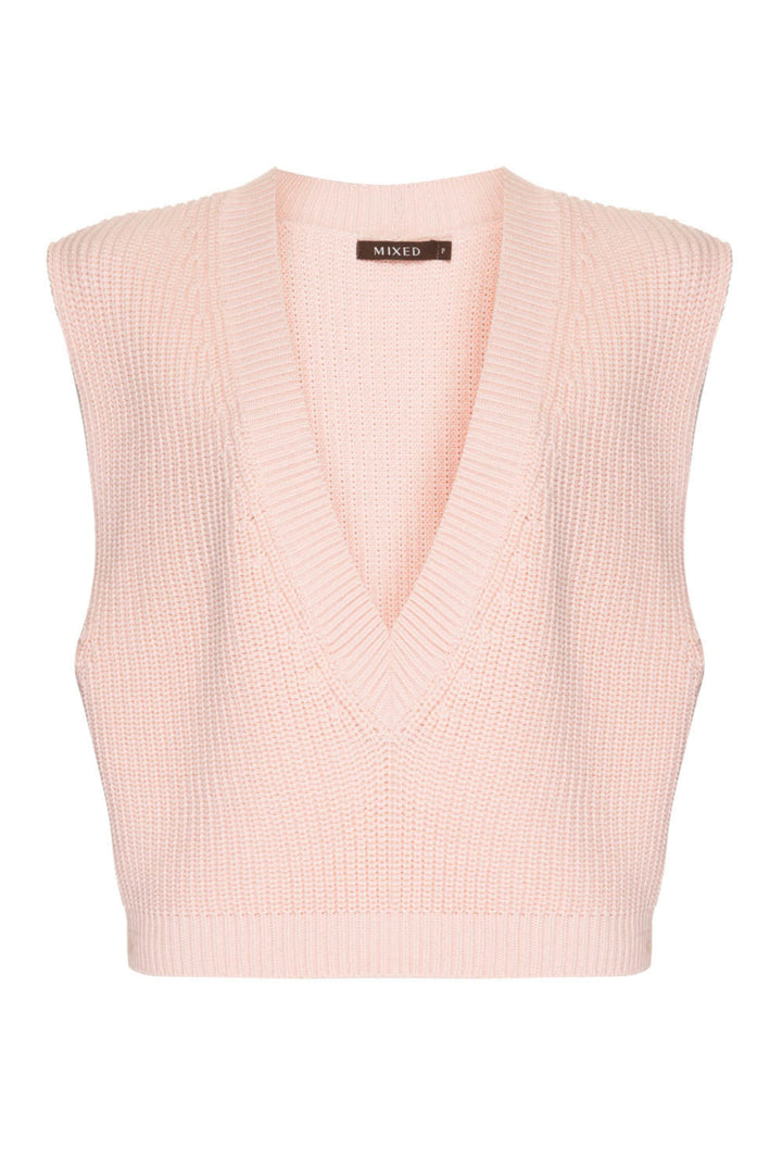 Basic Pink Knit Vest