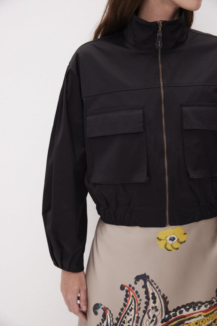 Auguri Cropped Nylon Jacket