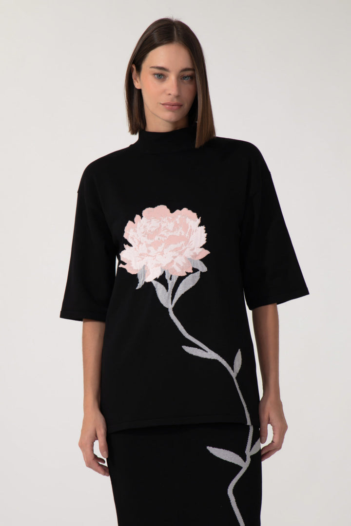 Bella Black Knit Sweater