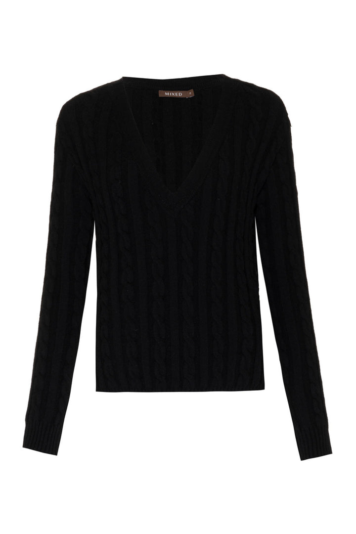 Basic Cropped Knit Sweater