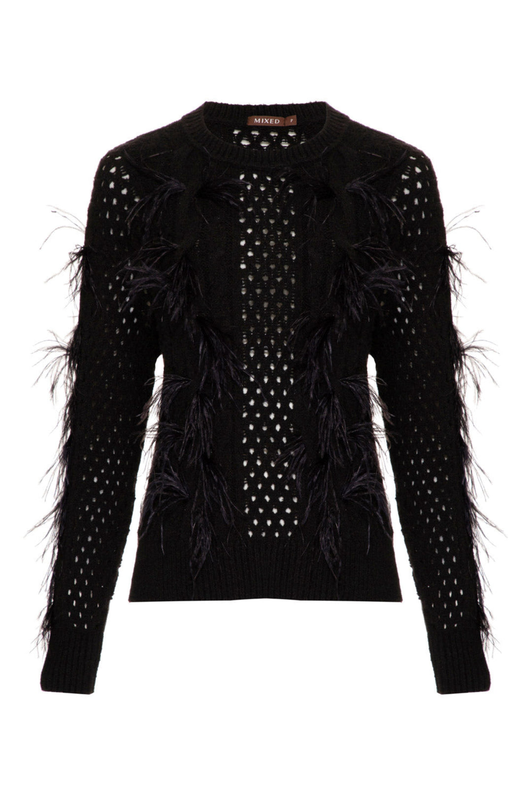 Flow Feather-Detail Knit Sweater