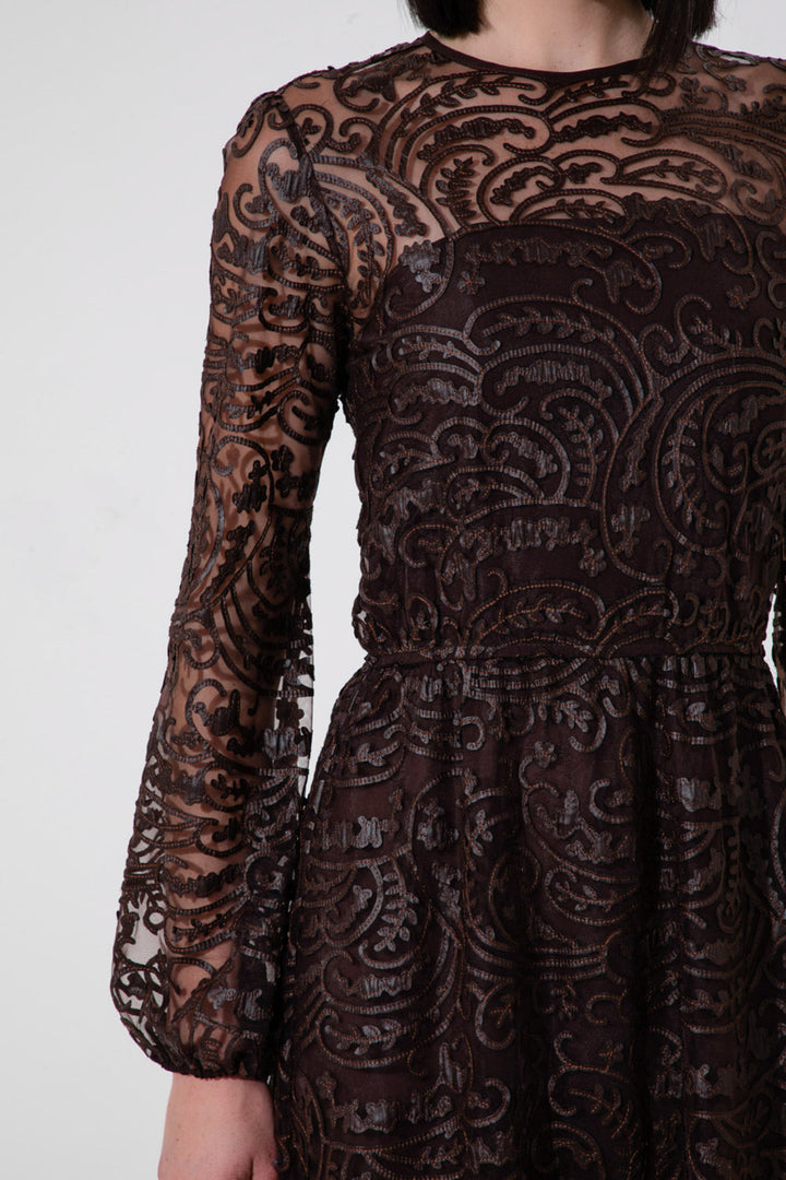 Palais Embroidered Lace Dress