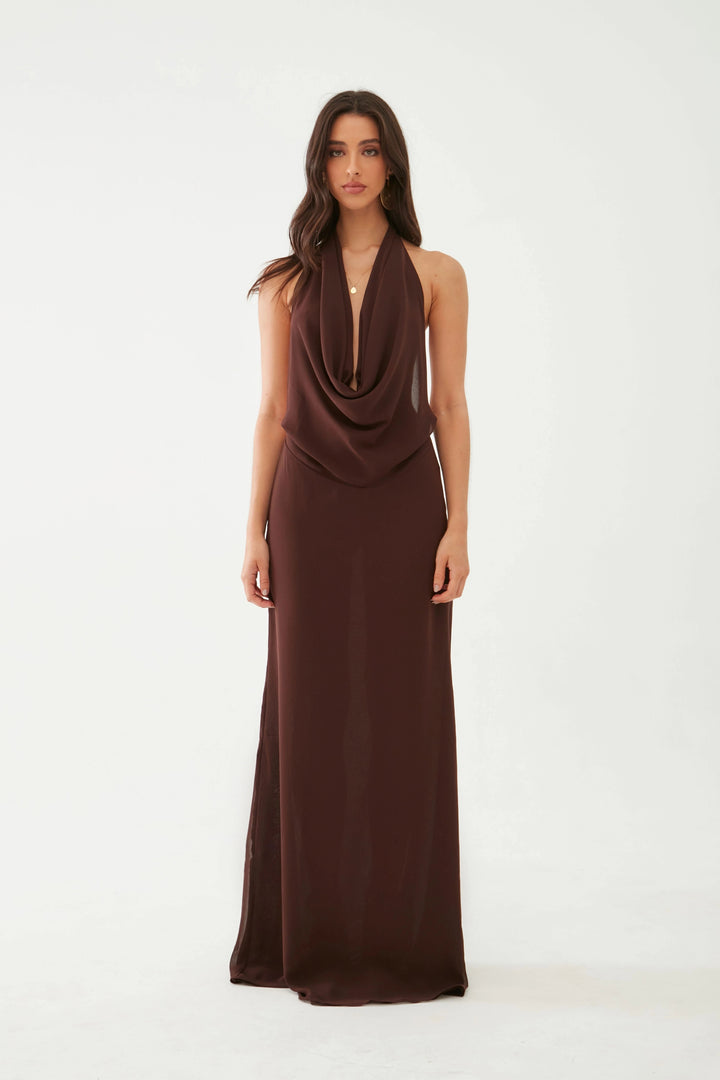 Sienna III Coffee Dress