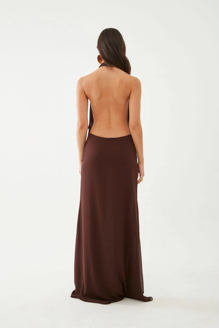 Sienna III Coffee Dress