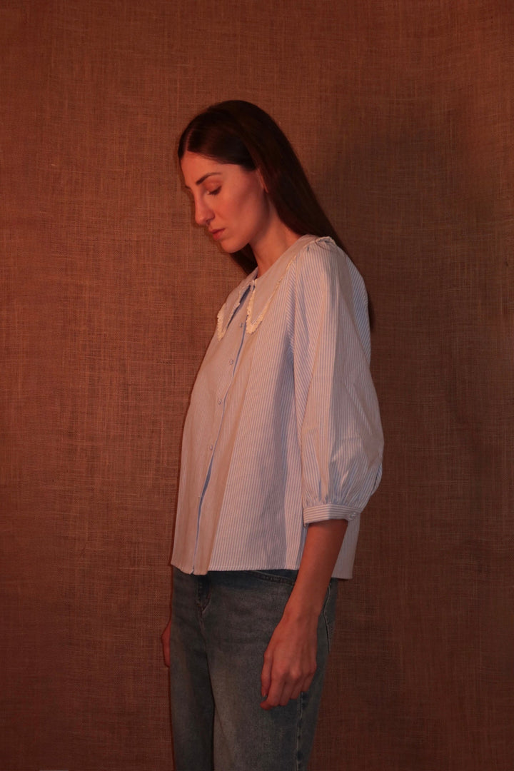 Dora Blouse - Soft Blue