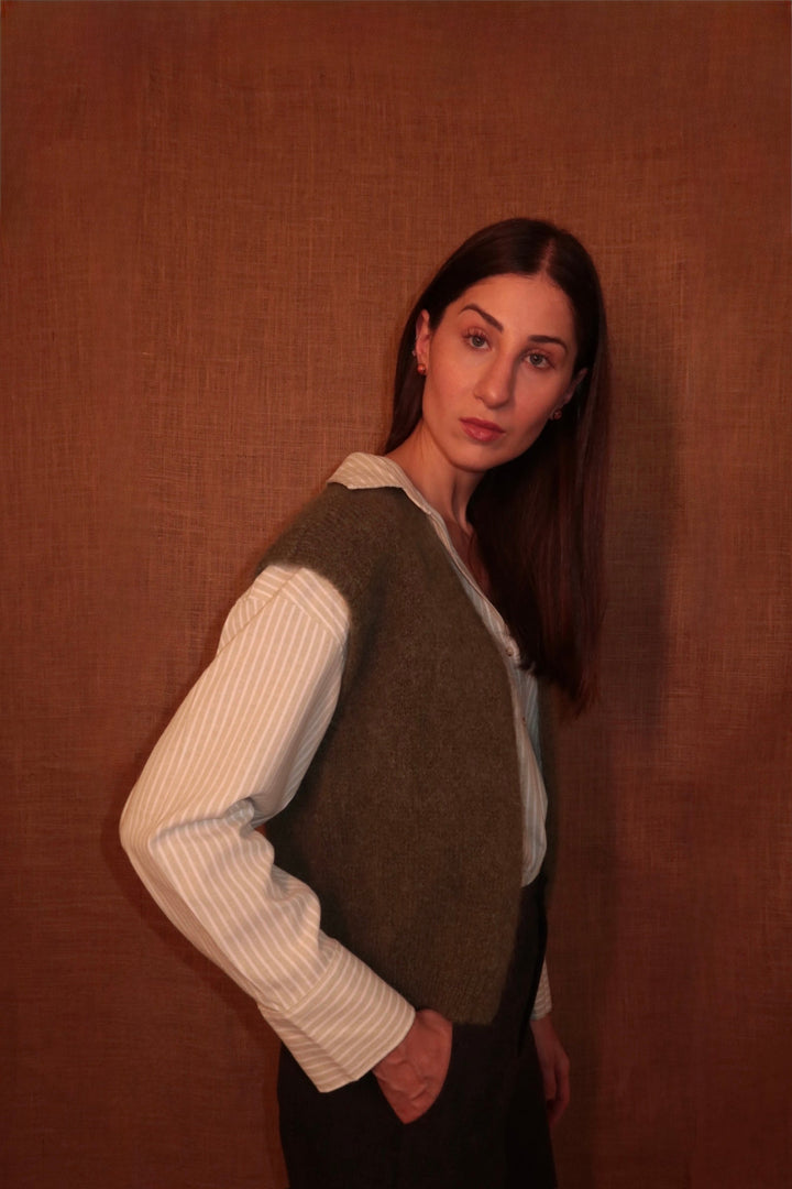 Alma Knit Vest Pistachio