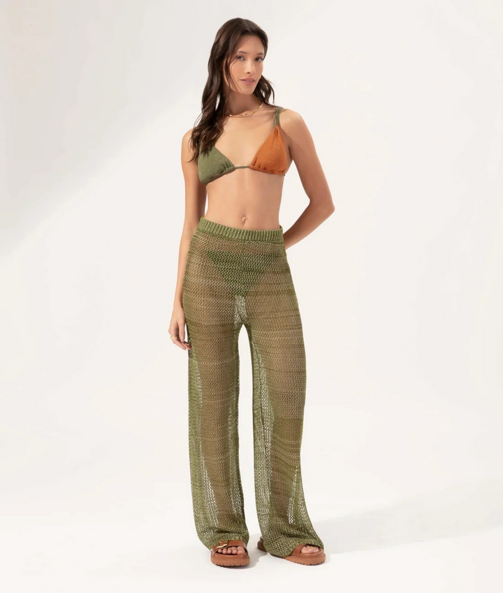 Lacy Knit Pants Pistachio