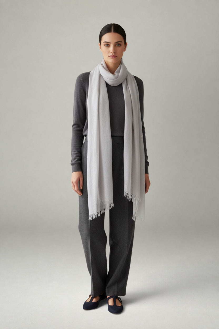 Flow Scarf Soft Grey