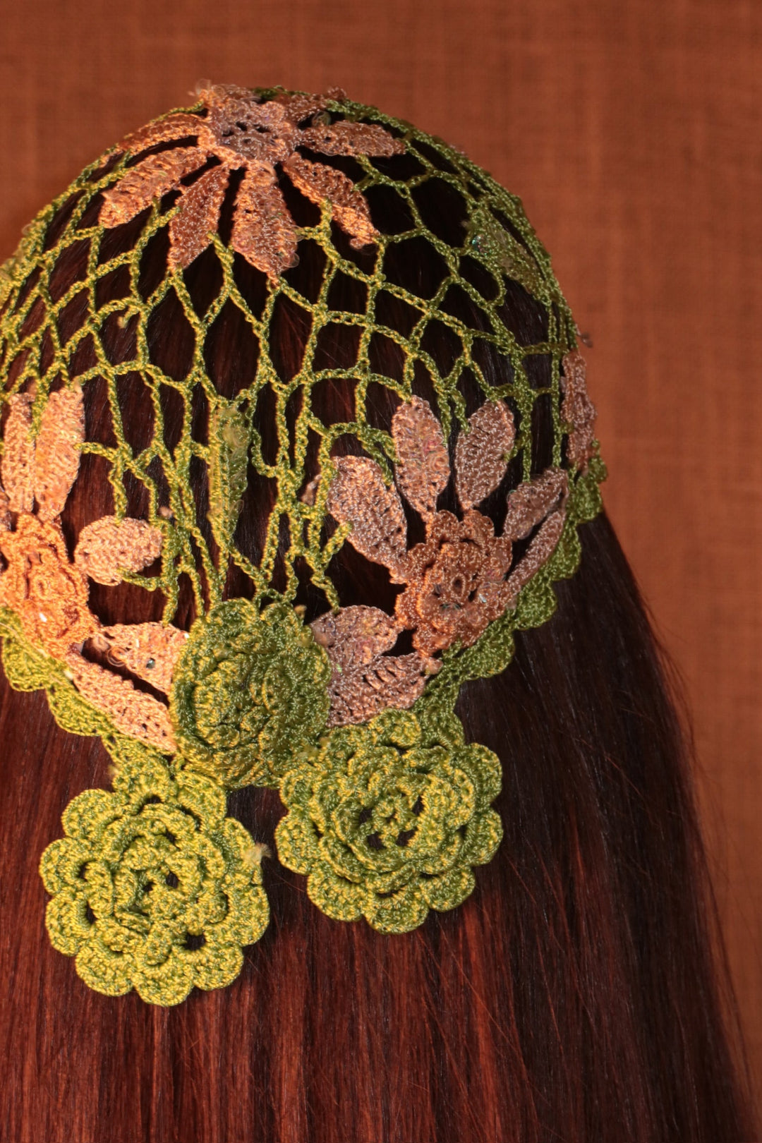Shell Crochet Headpiece Floral