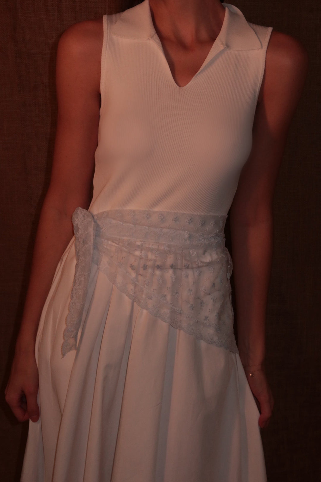Petal Lace Veil Soft Blue