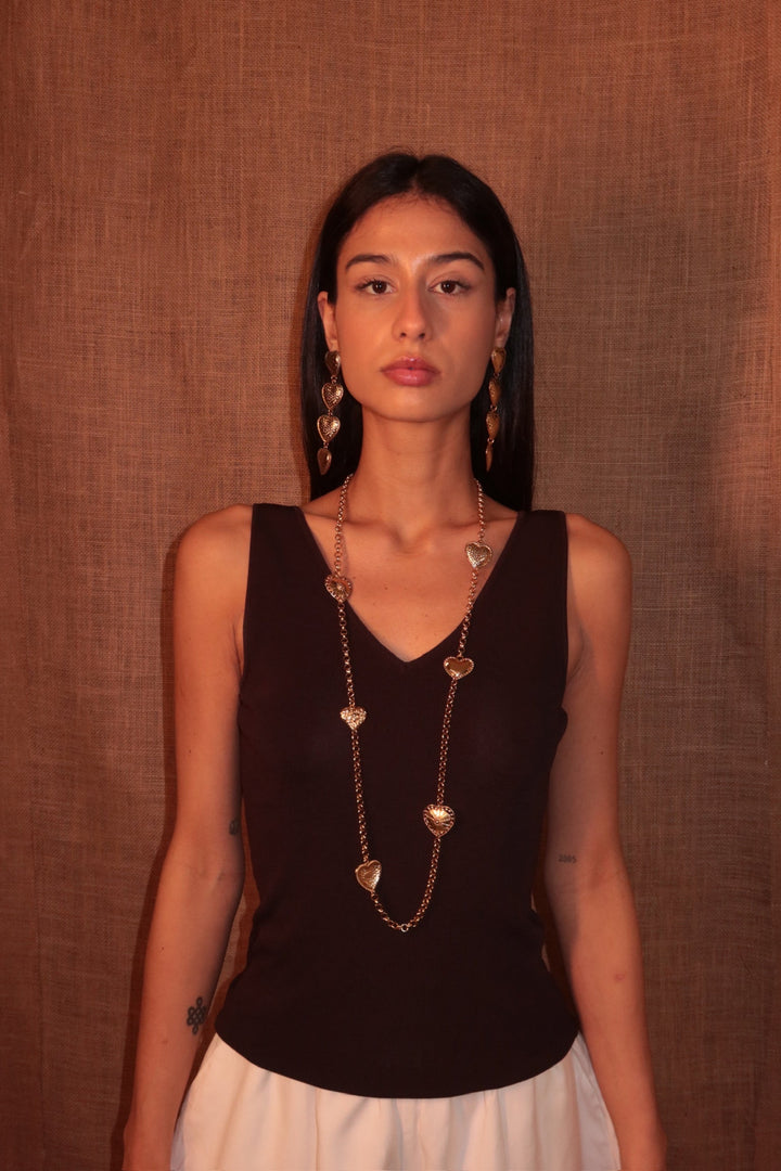 Long Hearts Necklace