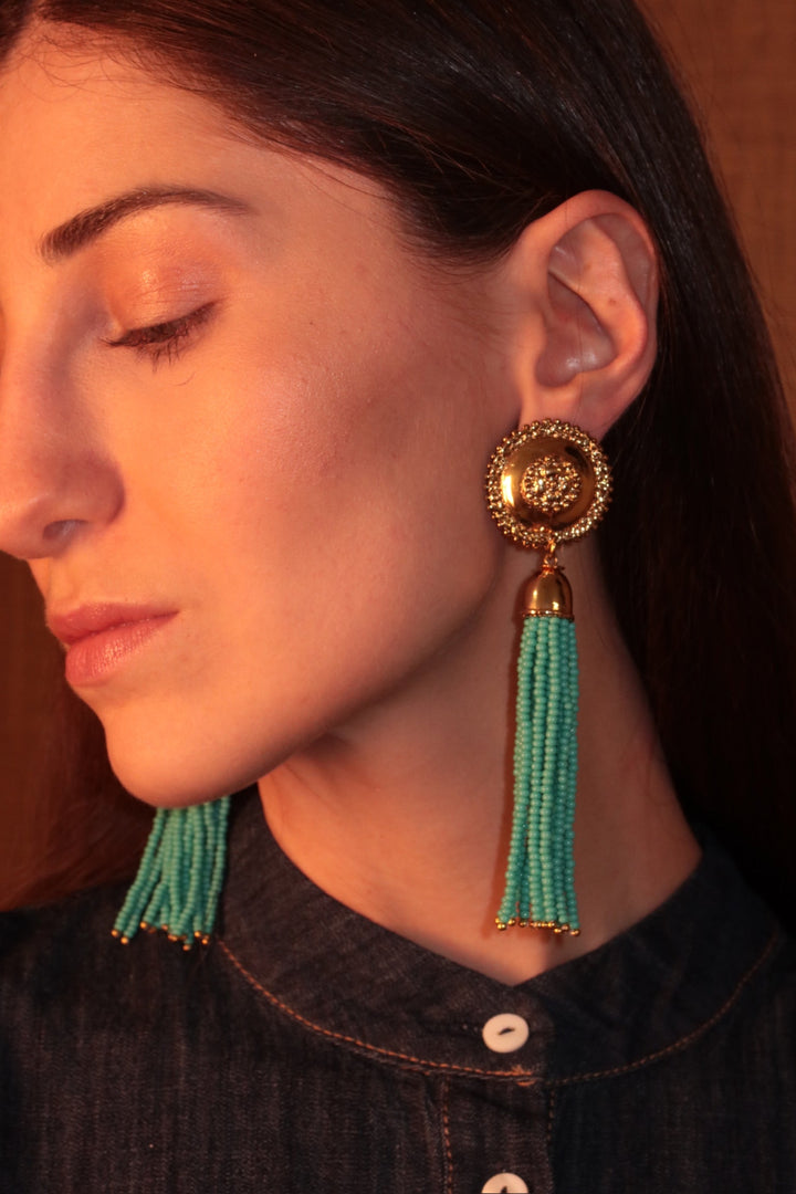 Tassel Turquoise Earrings