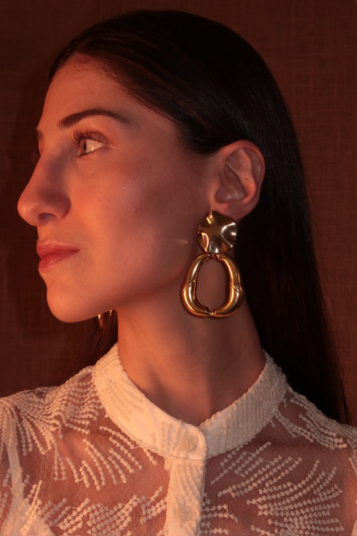 Golden Link Earrings