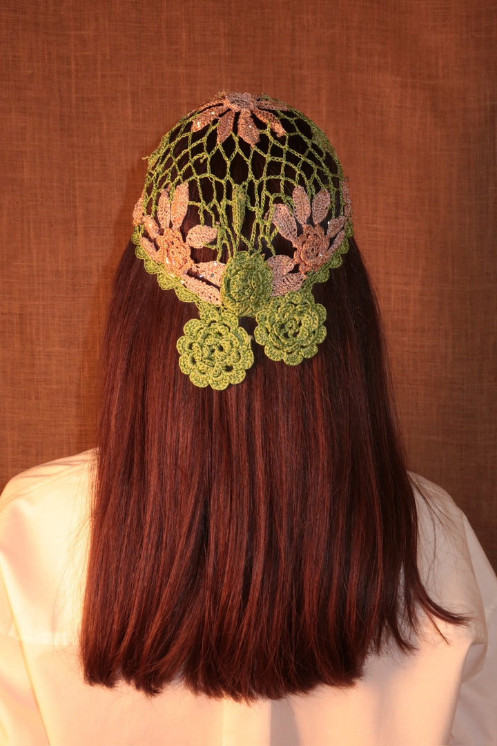 Shell Crochet Headpiece Floral