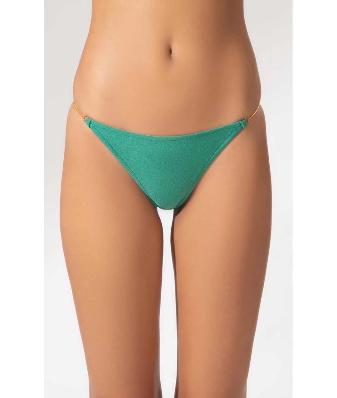 Green Fixed Triangle Bikini