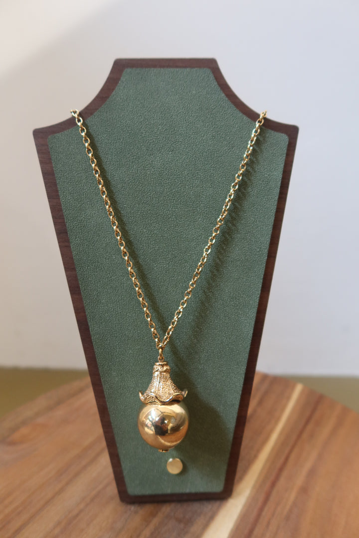 Long Golden Tulip Necklace