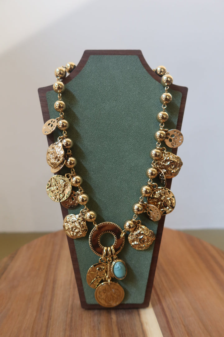 Collana con moneta d'oro