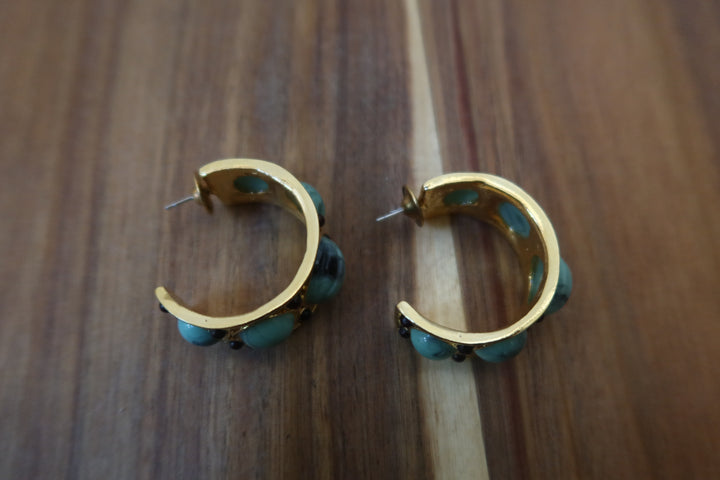 Turquoise Hoop Earrings