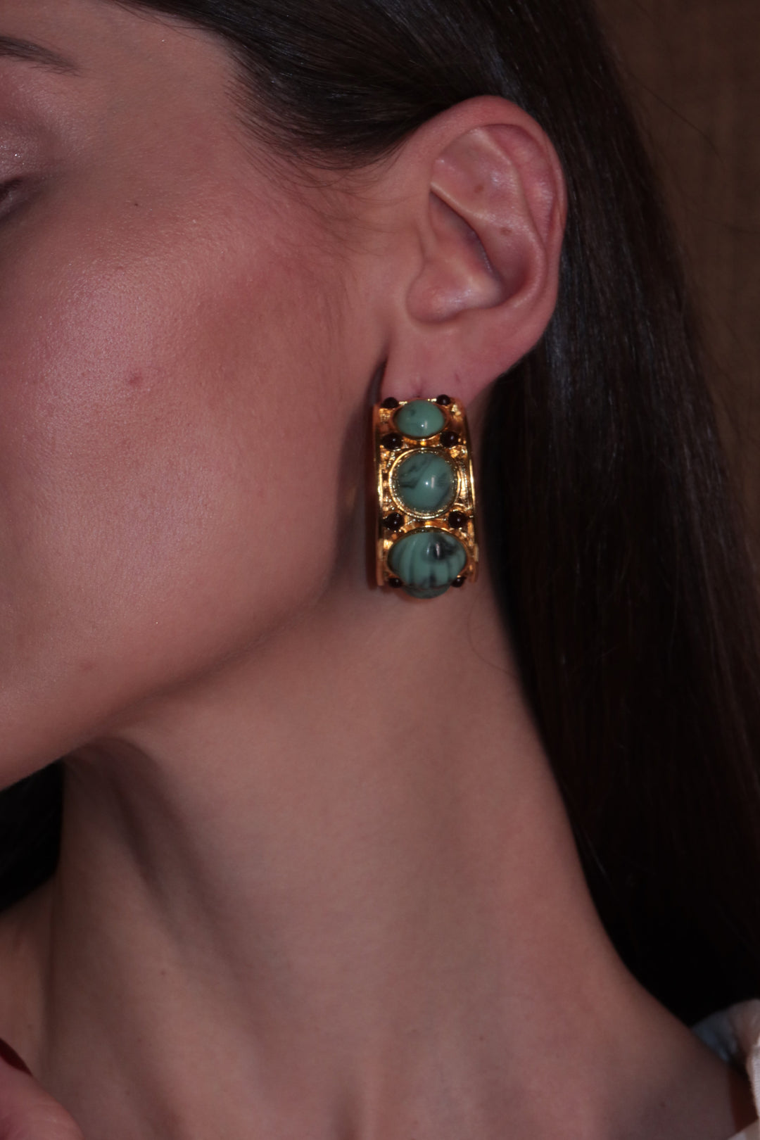 Turquoise Hoop Earrings