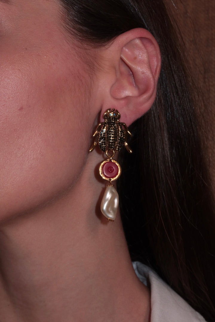 Beetle Earrings