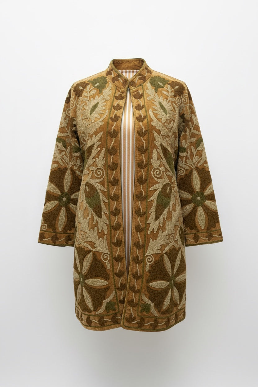 Hooby Velvet Midi Coat