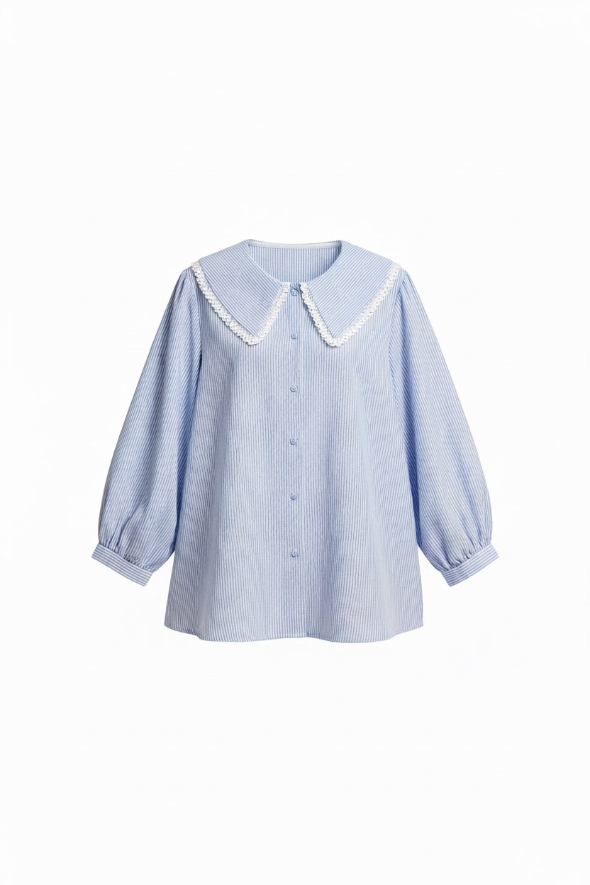 Dora Blouse - Soft Blue