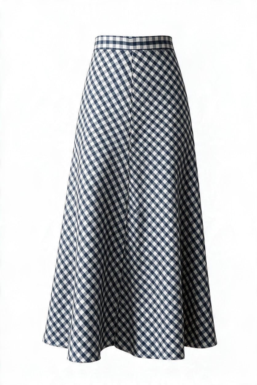 Celine Gingham Skirt
